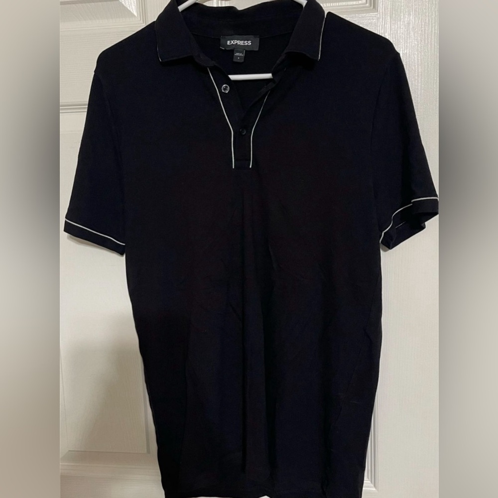 Black express polo shirt